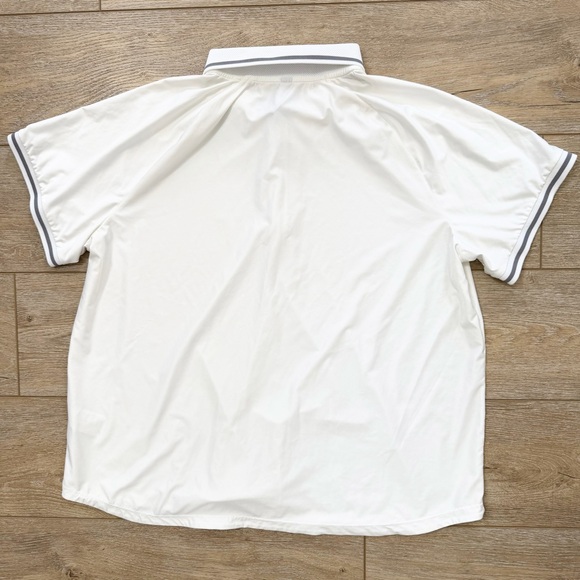 Mondetta Women's Active 1/4-Zip Short Sleeve Mesh Polo Shirt White Sz XXL Golf - Picture 8 of 9